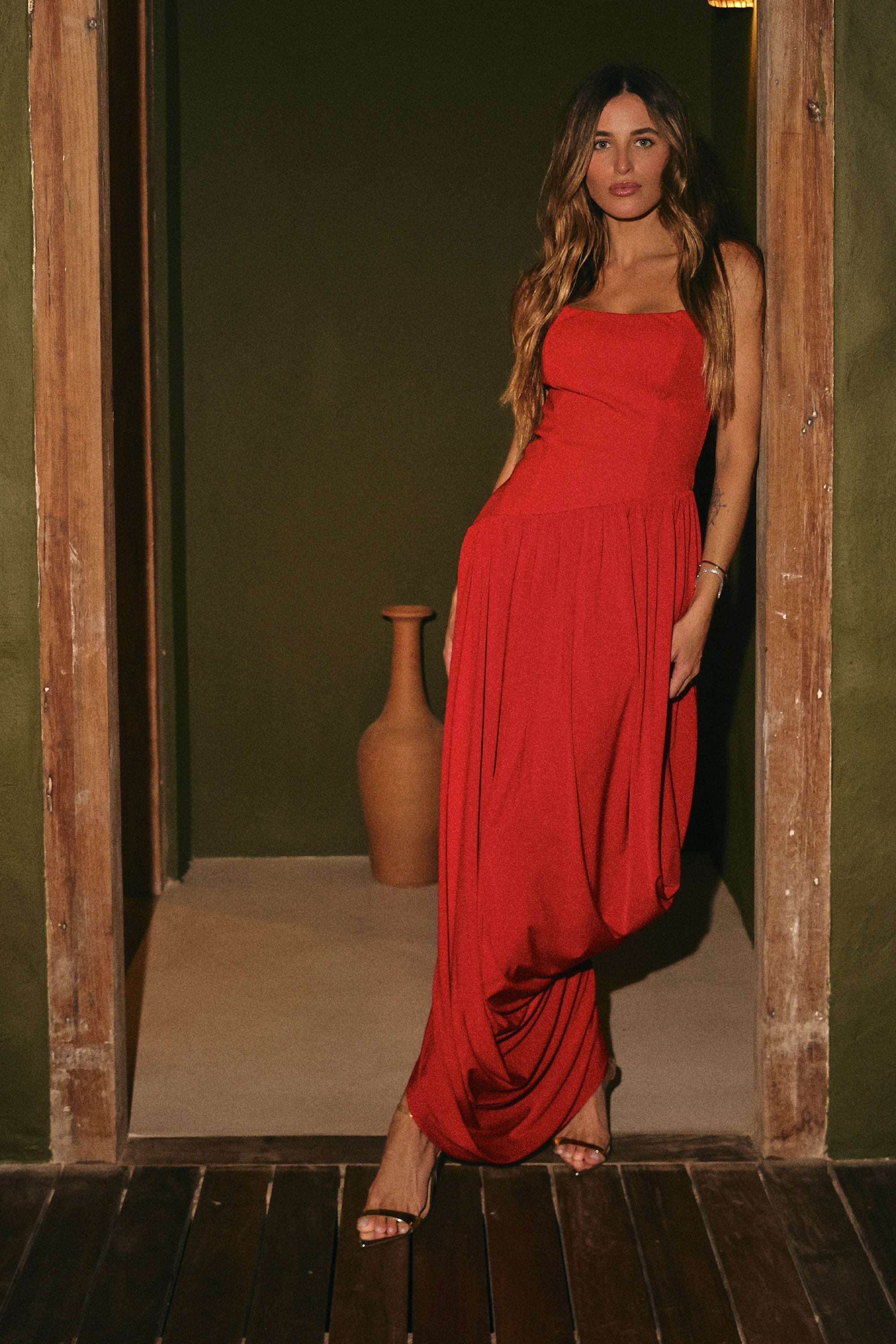 Vestido Rojo Zen - 11626