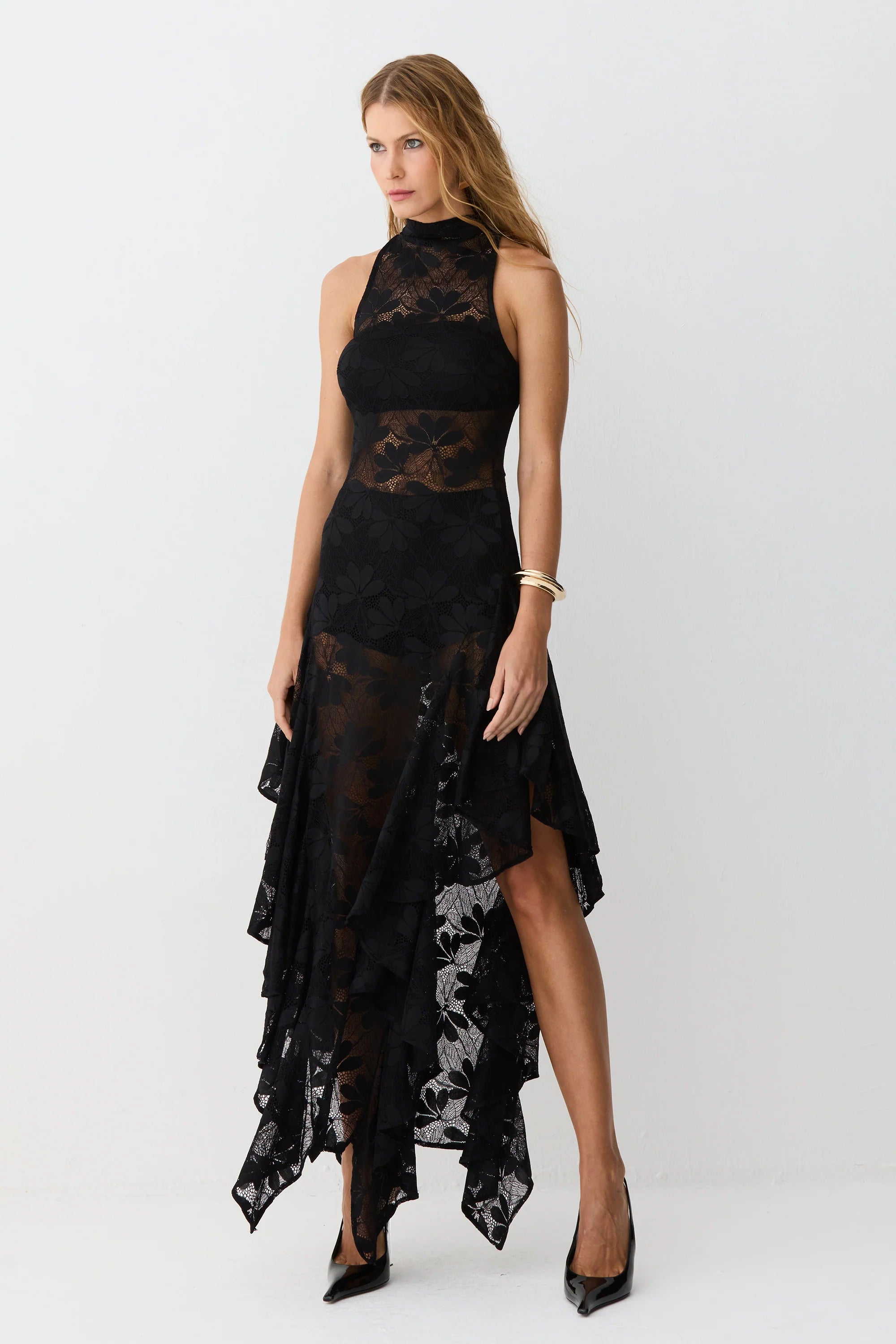 Vestido Encaje Negro Zen - 11699