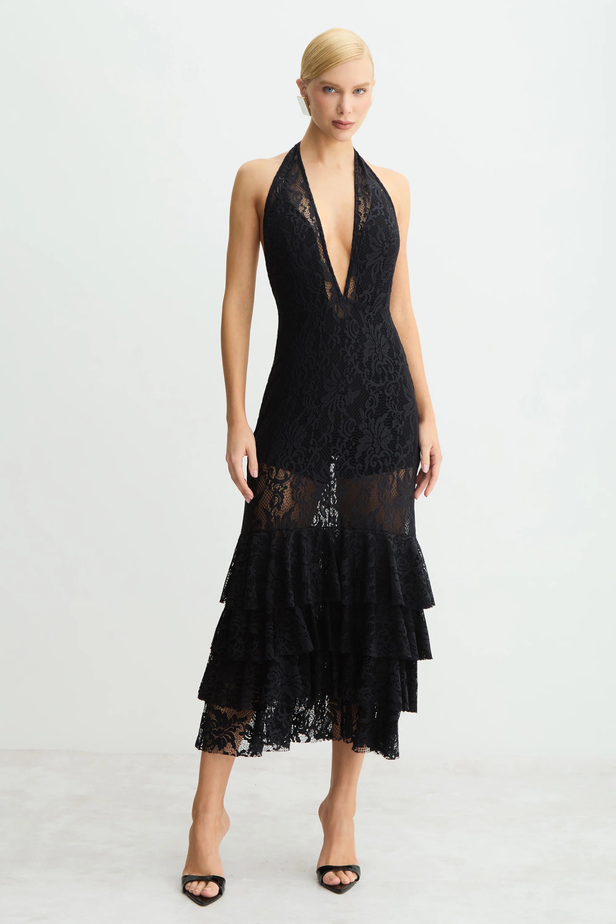 Vestido Encaje Negro Zen - 11653