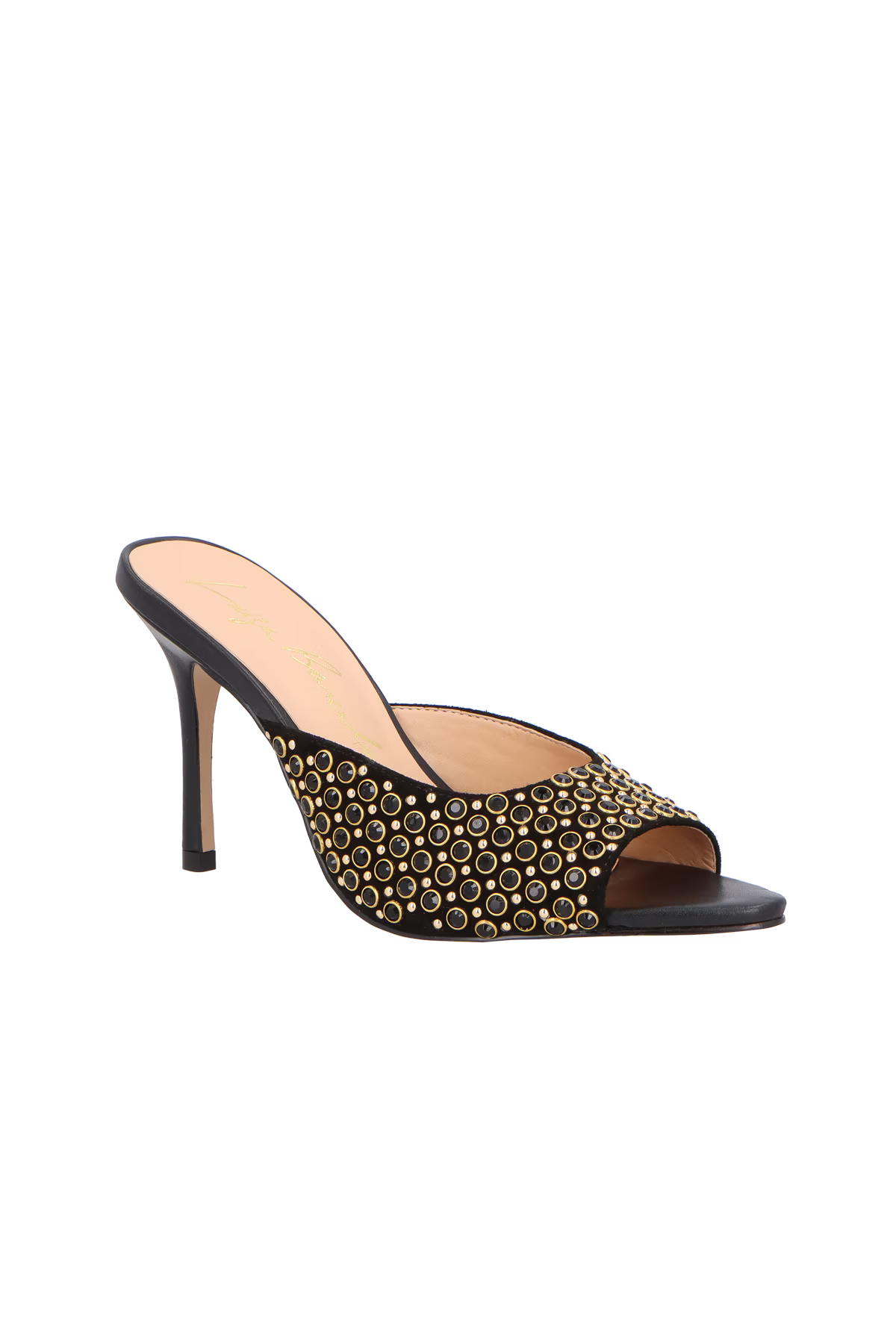 Mule Abierto Bordado Negro Luiza Barcelos - 142