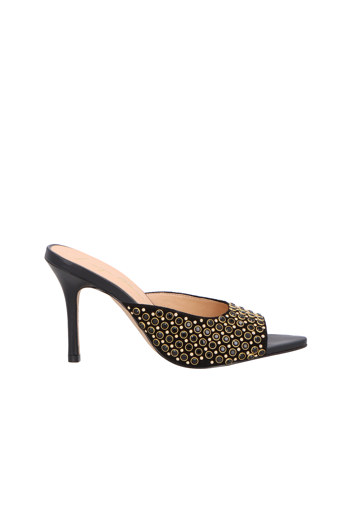 Mule Abierto Bordado Negro Luiza Barcelos - 142