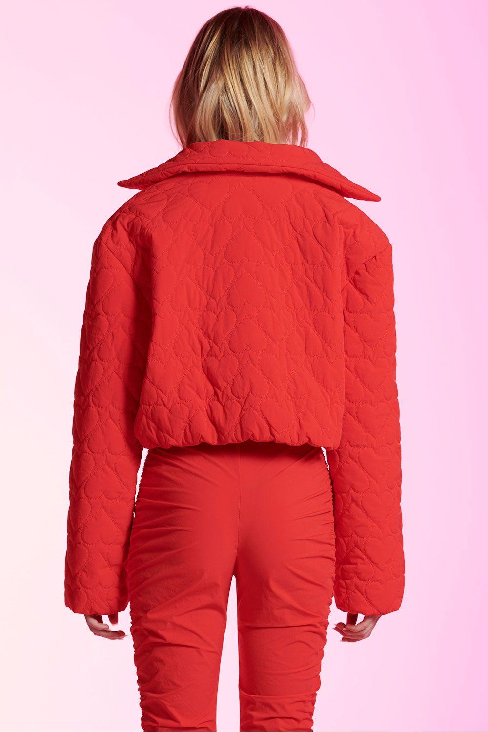 Chaqueta Puffer Clara Roja Leblog