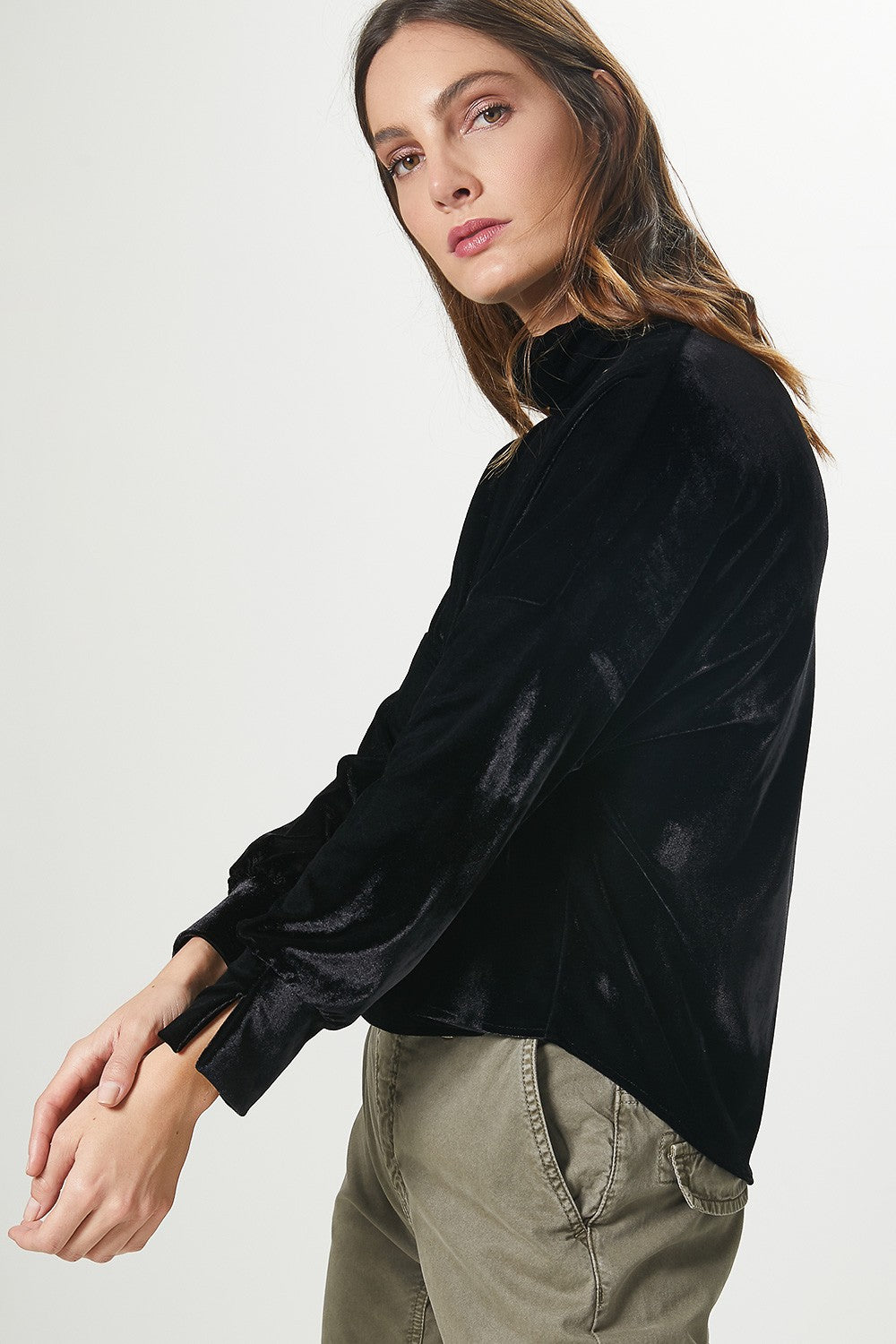 Blusa Velvet Negra