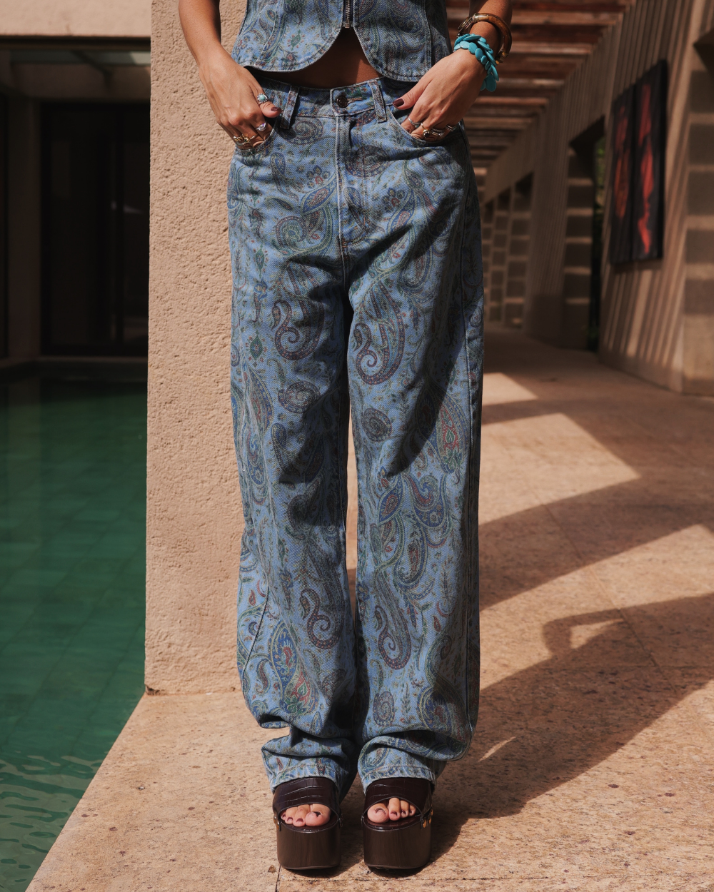 Jeans New Baggy Nomad Paisley