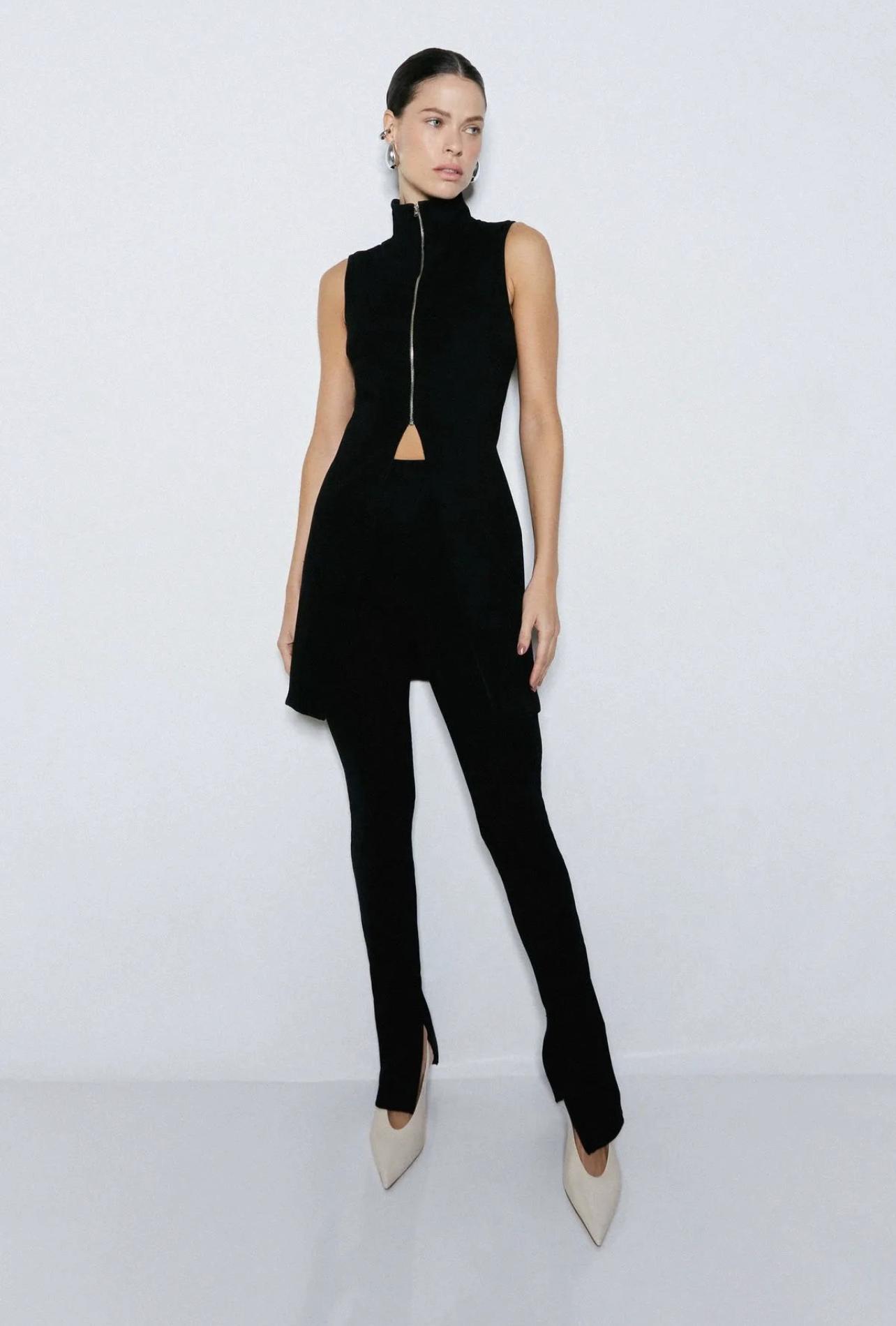 Pantalón Skinny Negro Zen - 49273
