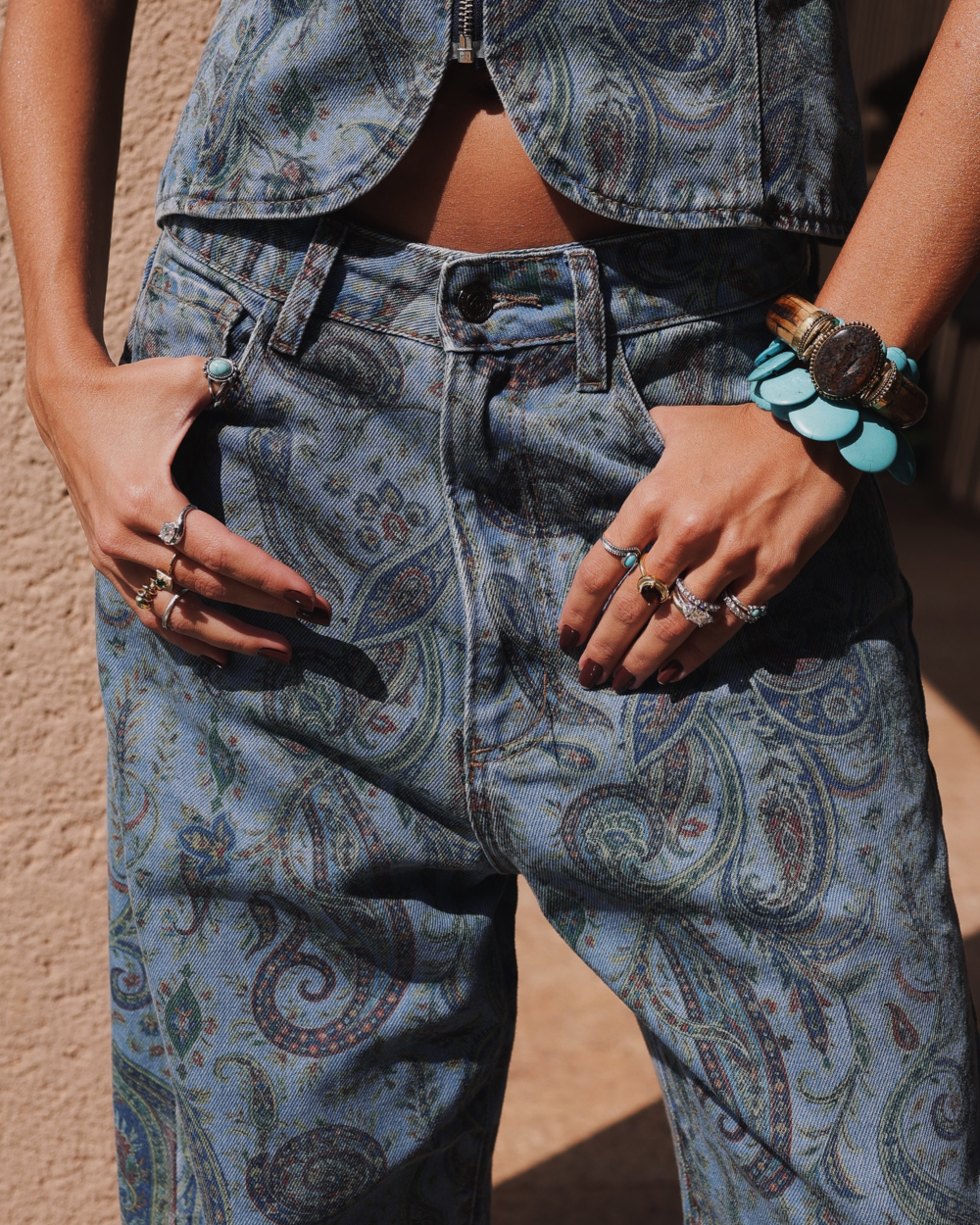 Jeans New Baggy Nomad Paisley