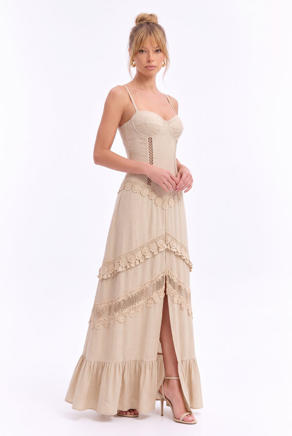 Vestido Mila Capri Beige RK