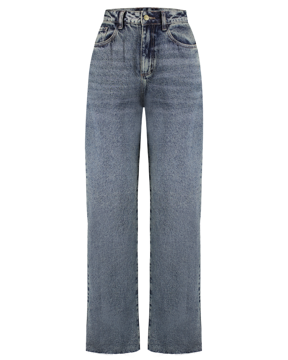 Jeans Wide Leg Essentials Oscuro