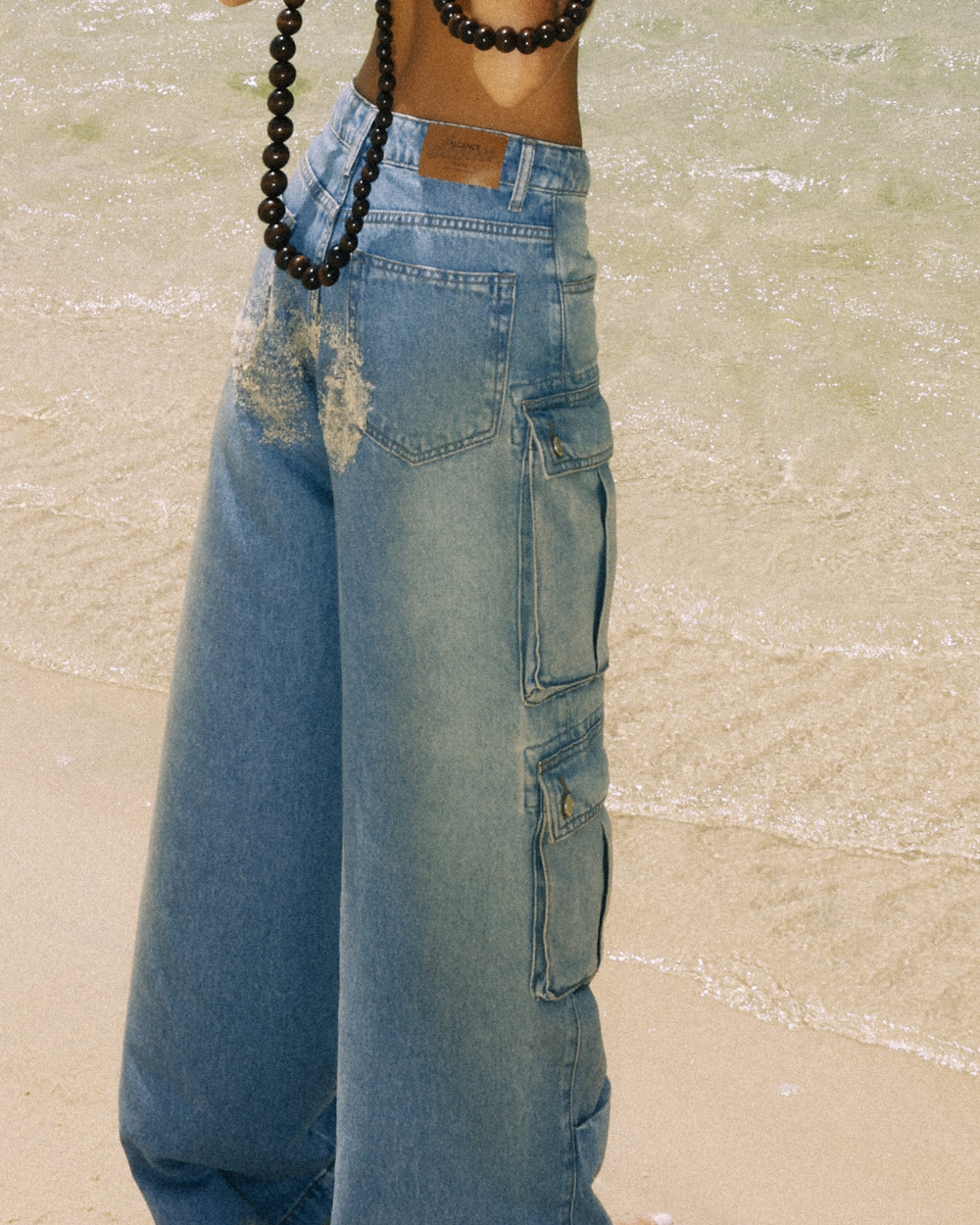 Jeans Cargo Utility Dust Blue