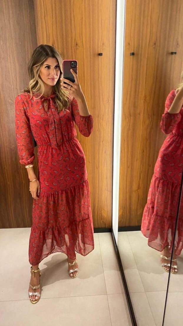 Vestido Luciana Rojo