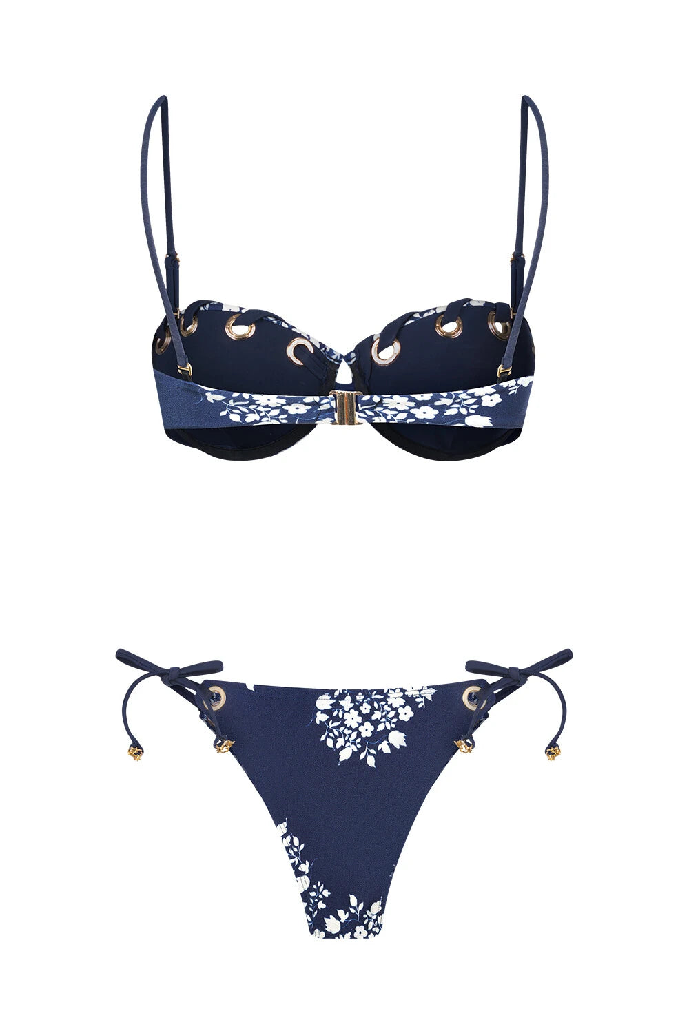 Bikini Capri Floral Navy Gapaz