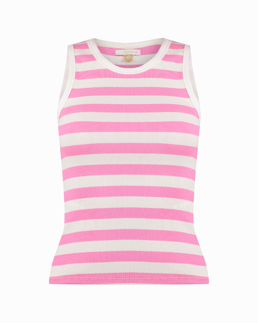 Polera Stripes Rosada