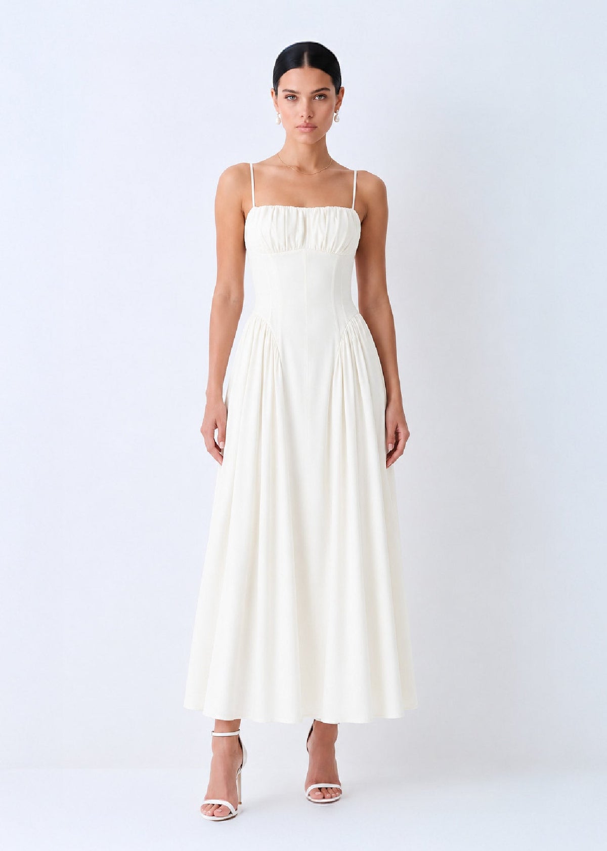 Vestido Lino Carla Blanco