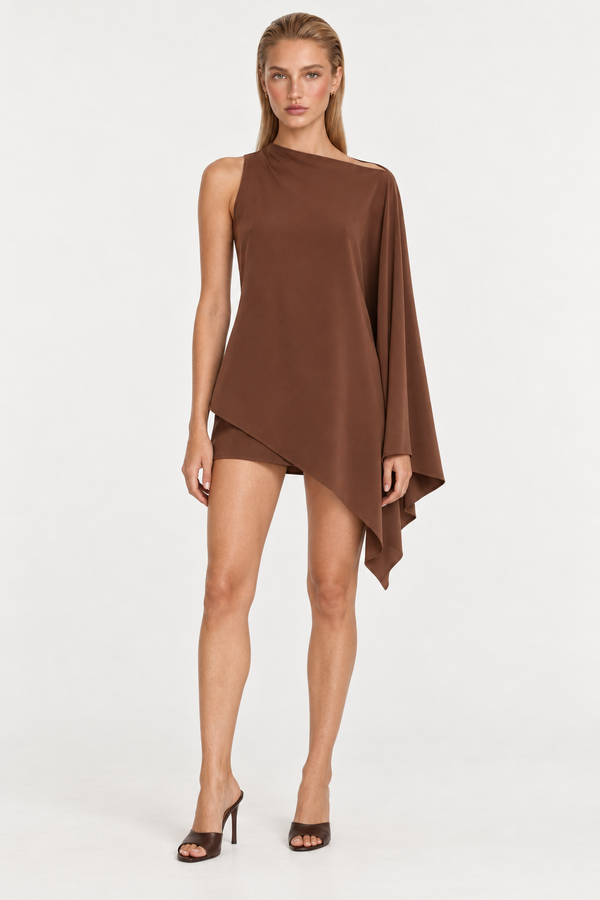 Falda Aryane Marron