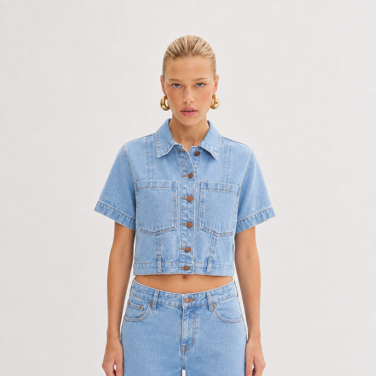 Cropped Jeans Flight Claro