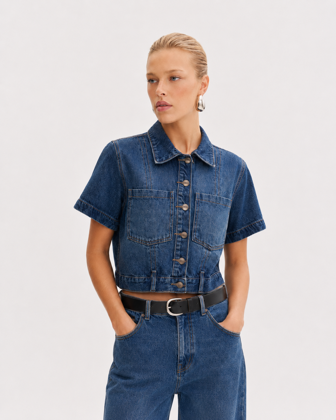 Cropped Jeans Flight Oscuro