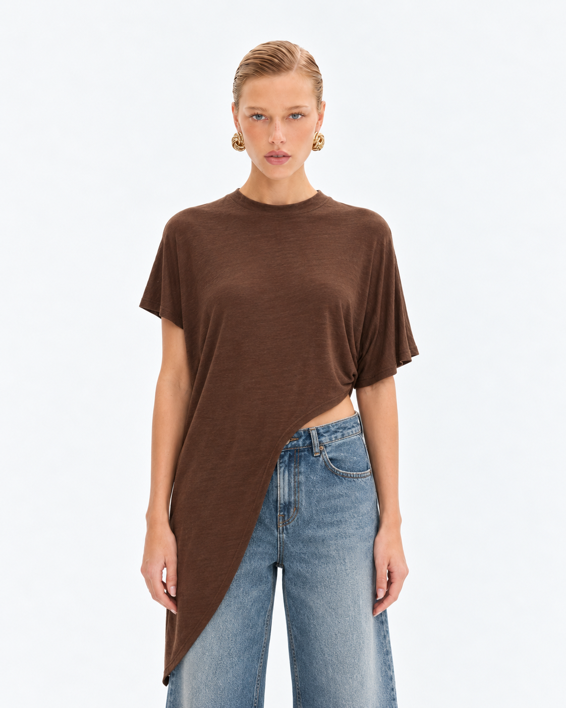Blusa Asimetrica Muse Cacau
