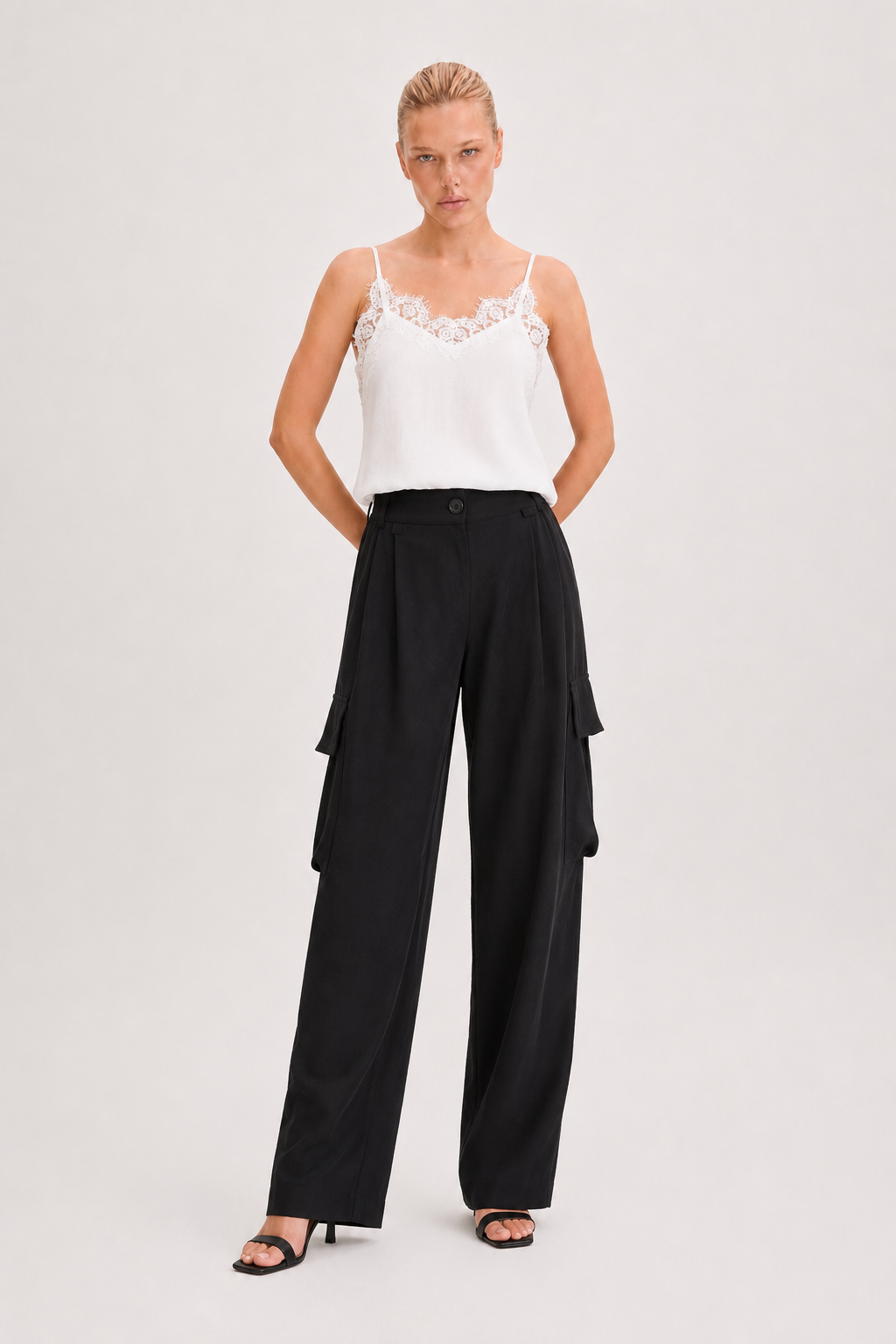Pantalon Cargo Negro Zen - 45191