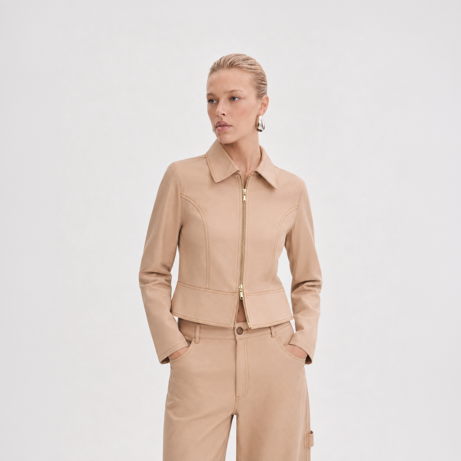 Chaqueta Aubrey Beige Rock Lola