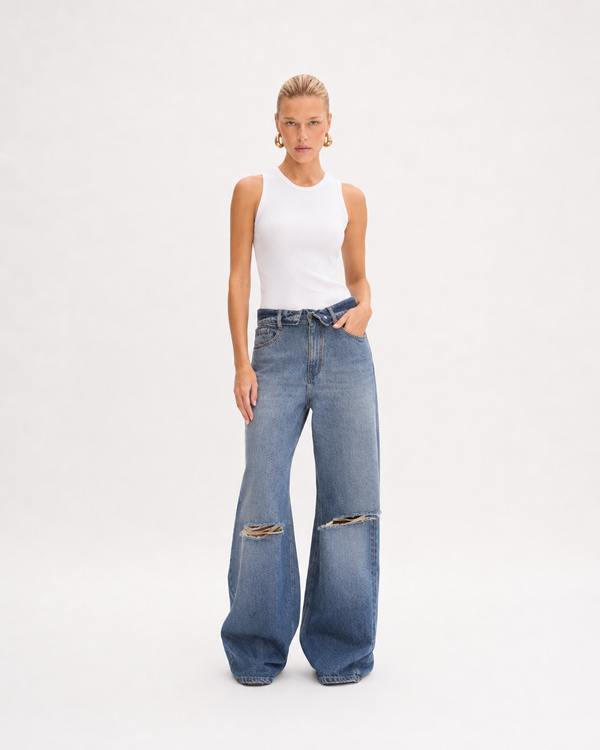 Jeans Baggy Overlap Dirty