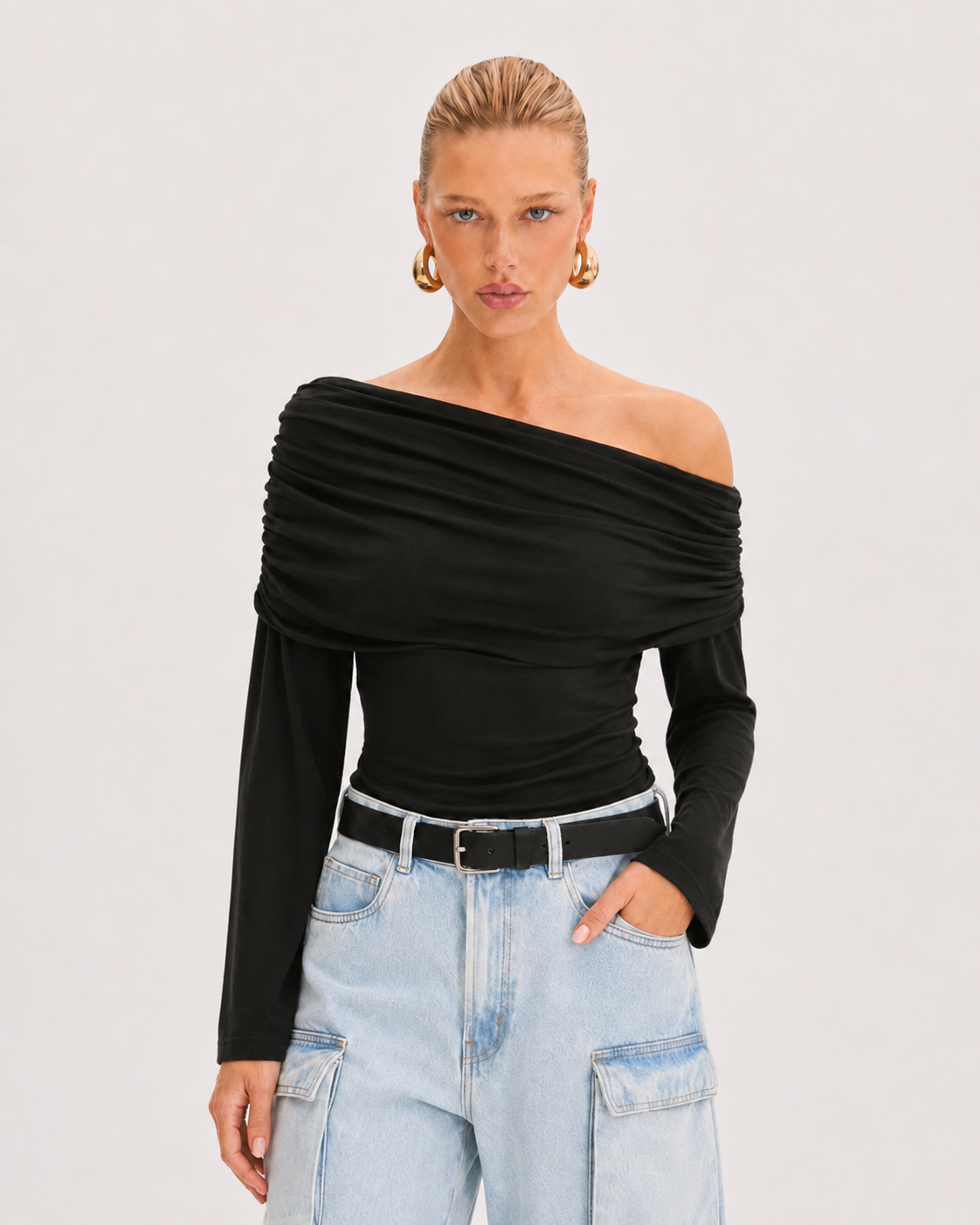 Blusa Brenda Negra Leblog