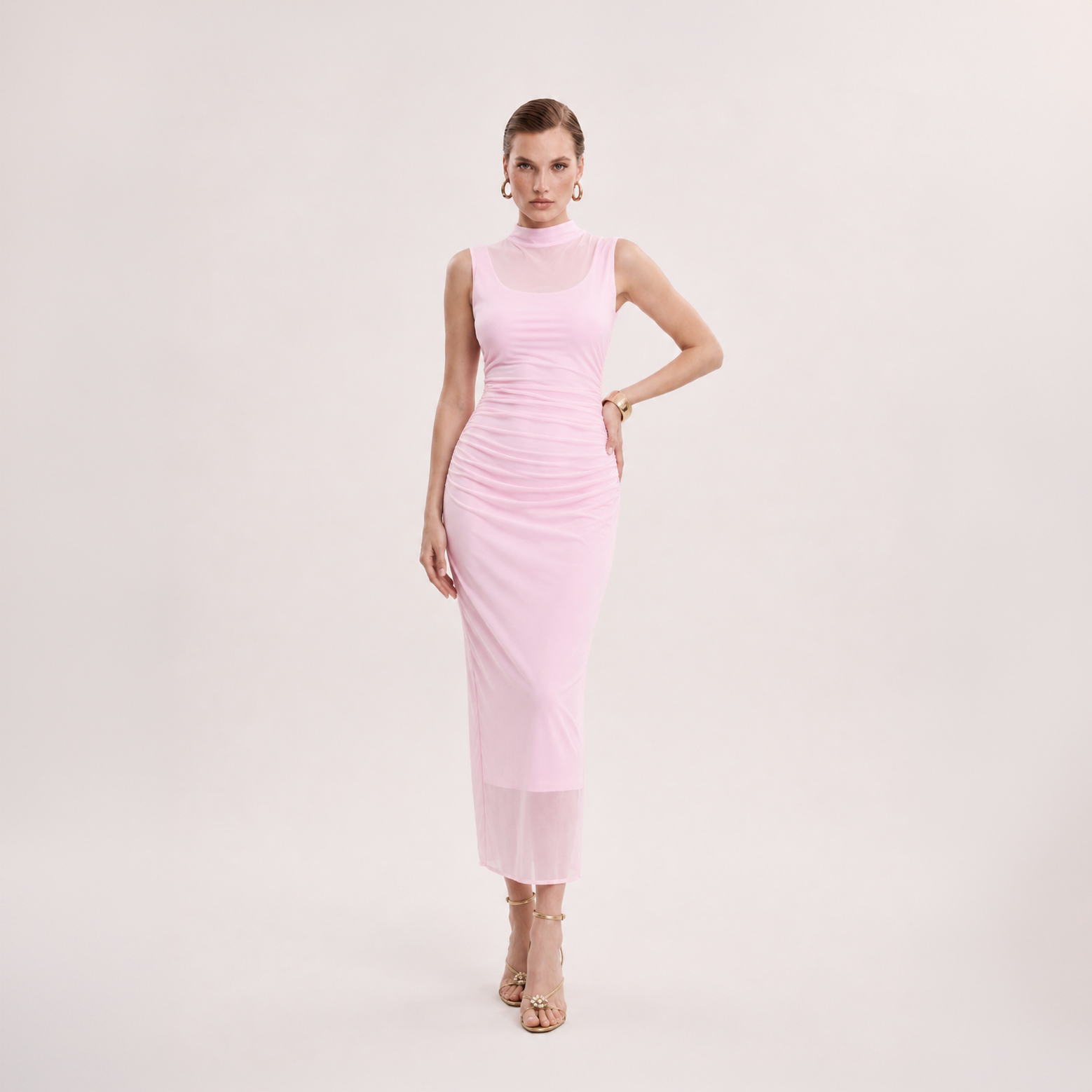 Vestido Tule San Sebastian Rosado Alanis