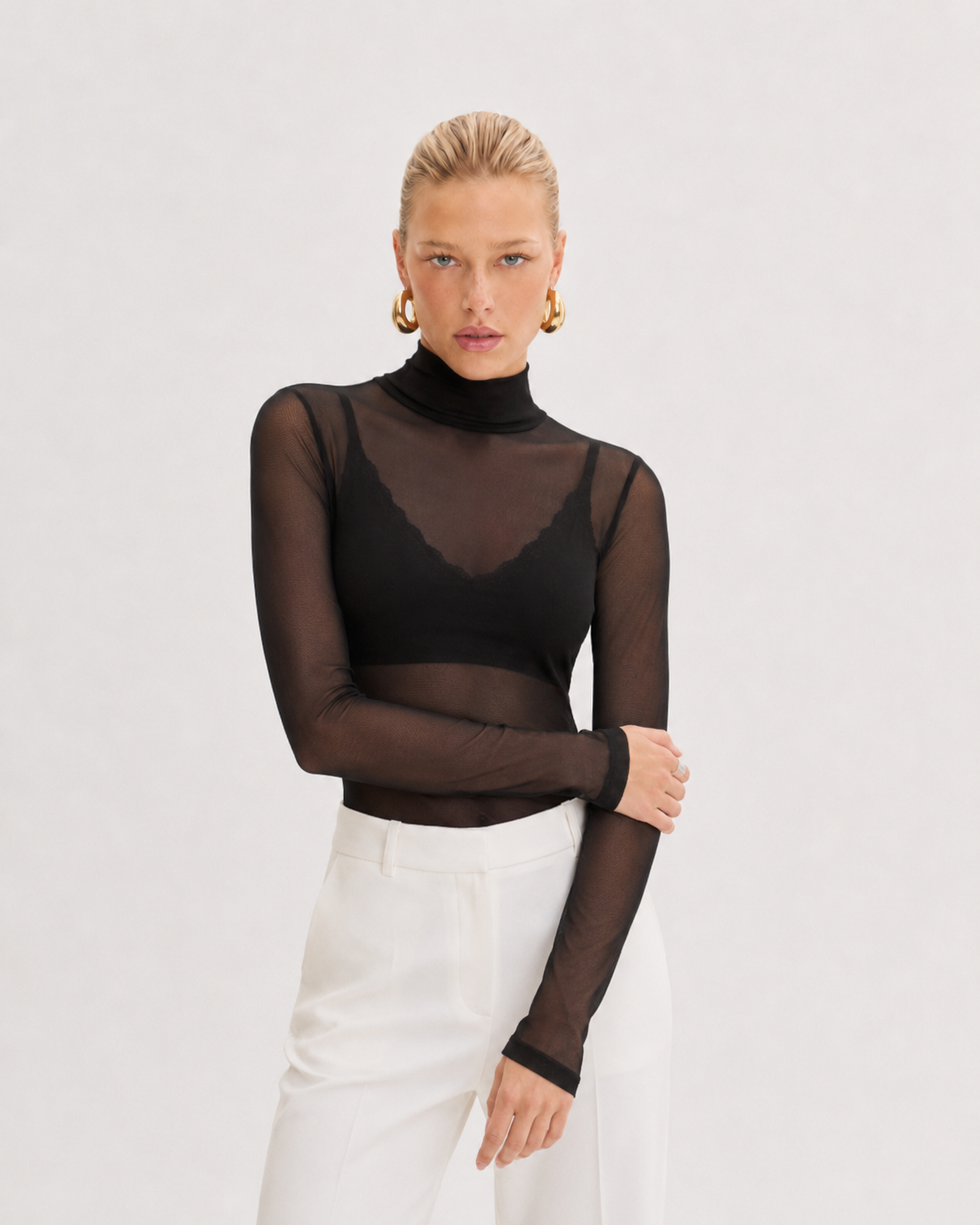 Blusa Mel Negra Lasso