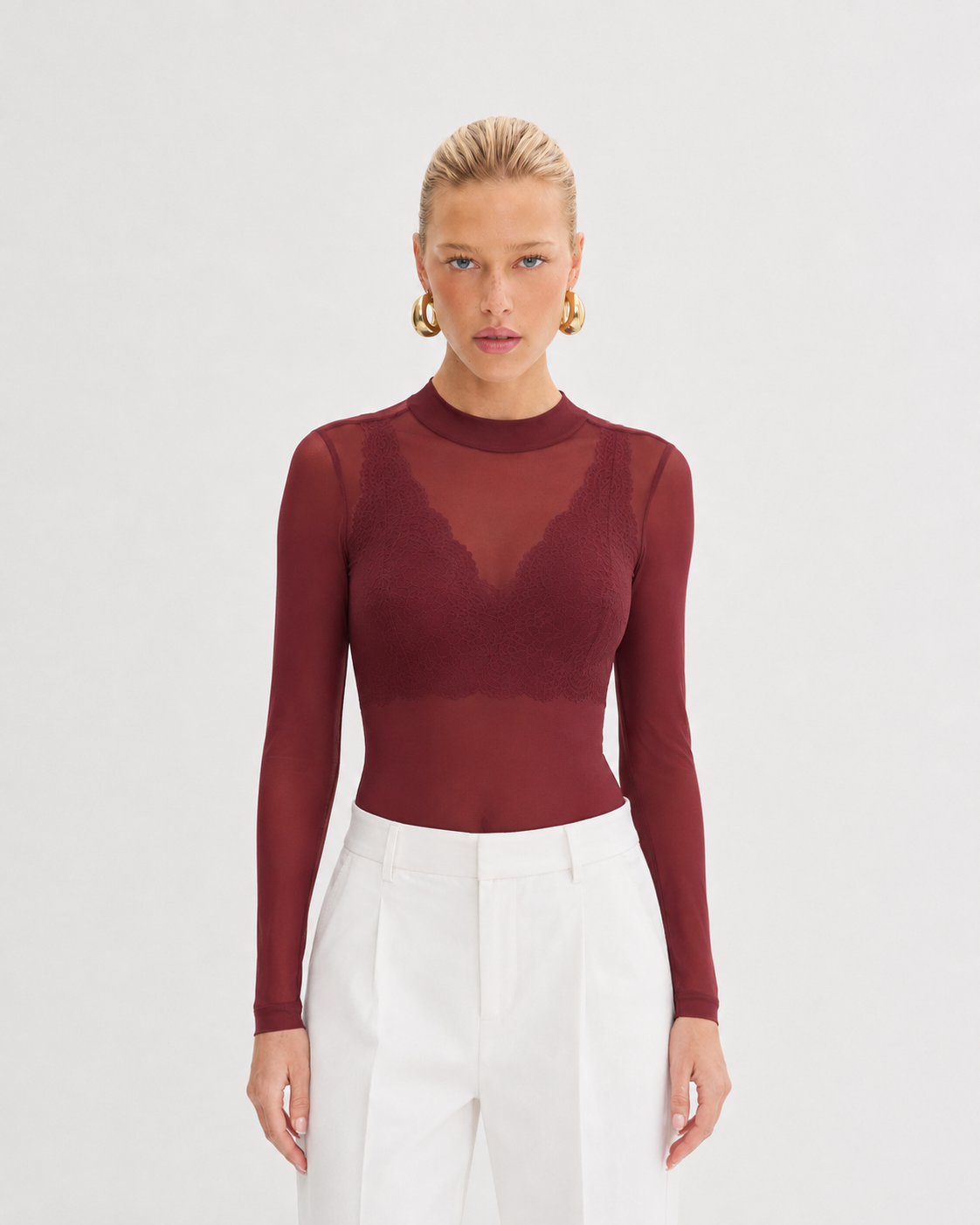 Blusa Mel Burdeo Lasso