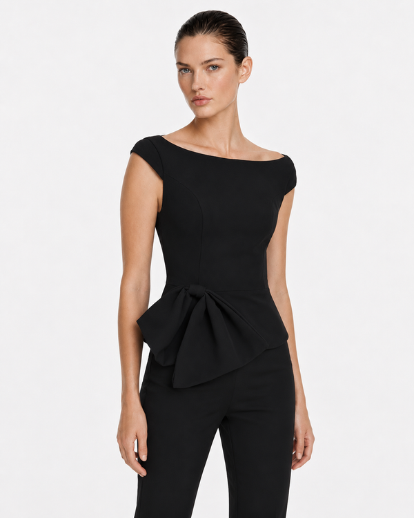Blusa Manoela Lazo Negra Leblog