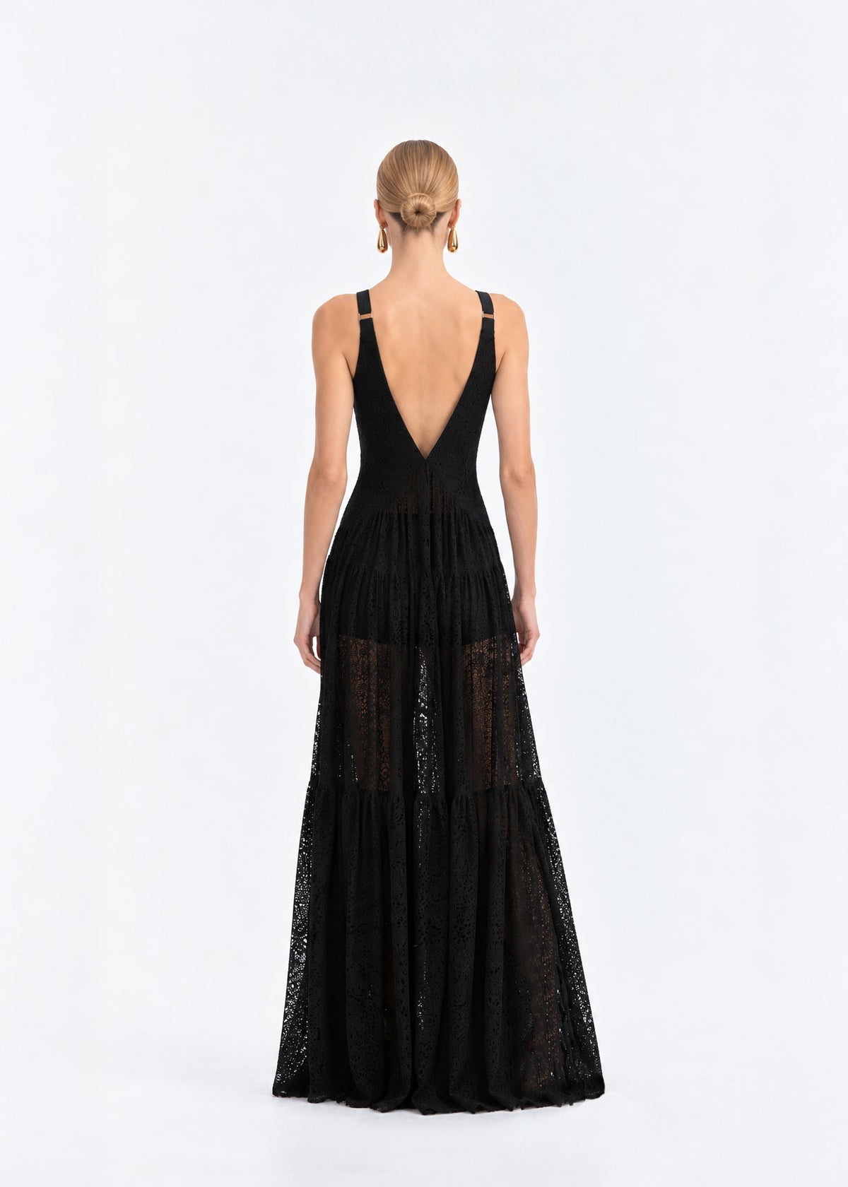 Vestido Encaje Negro Zen - 11648