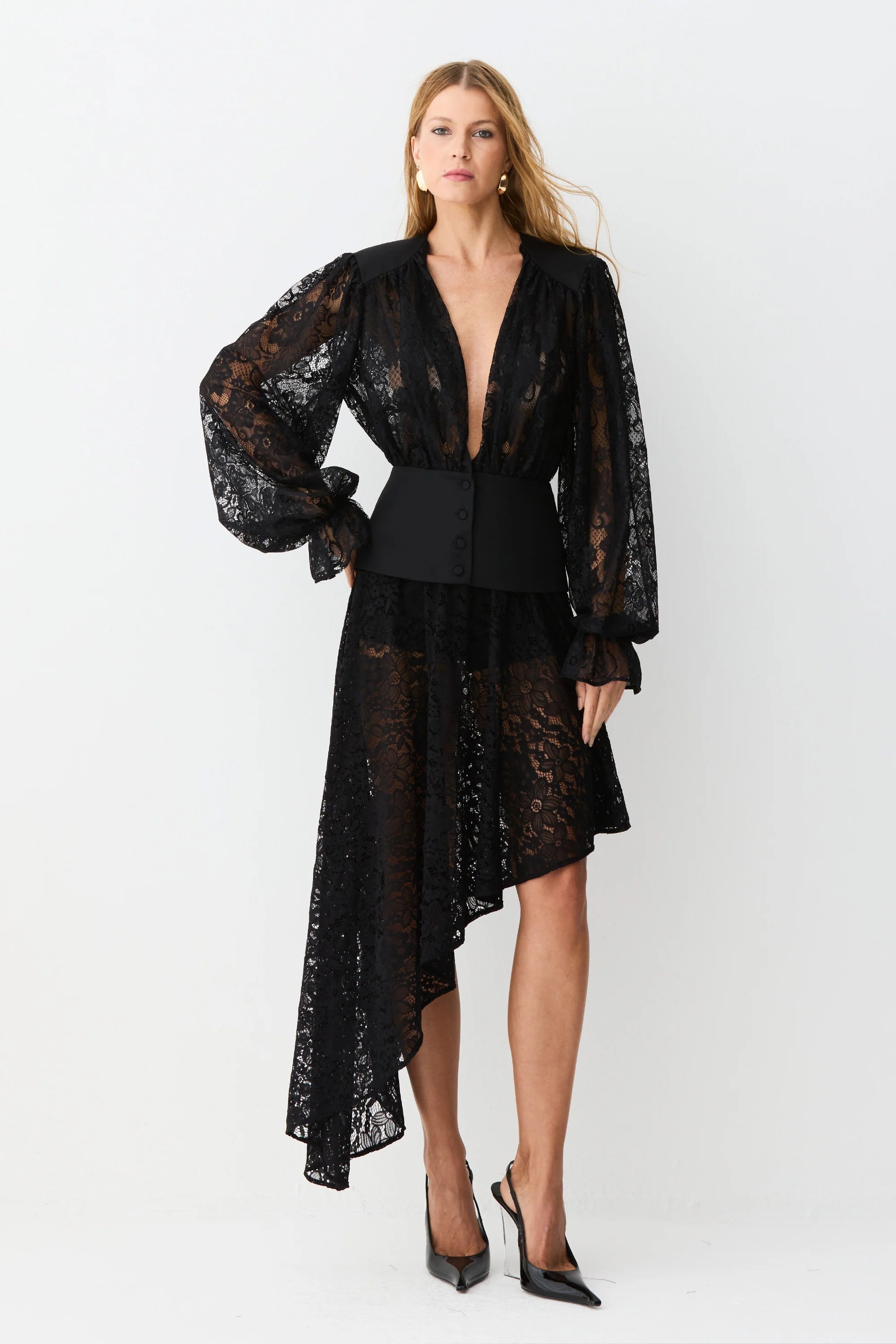 Falda Encaje Negra Zen - 48392
