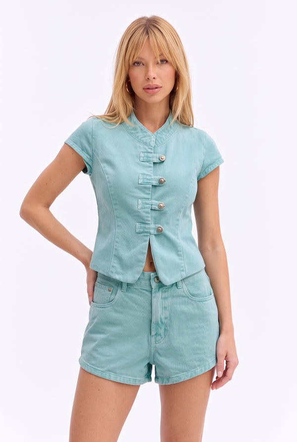 Shorts Mini Sorrento Turquesa