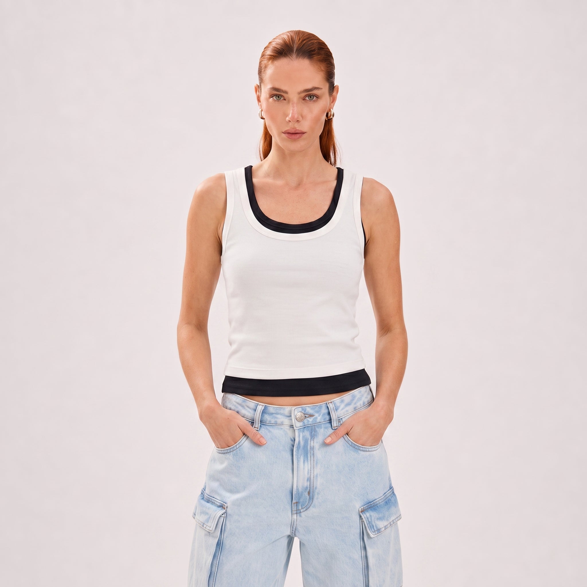 Polera Sin Mangas Sabrina Off Leblog