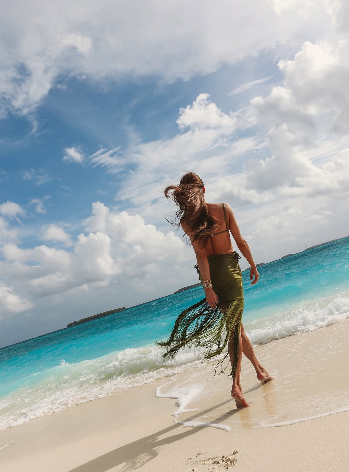 Falda Franjas Floresta Gapaz