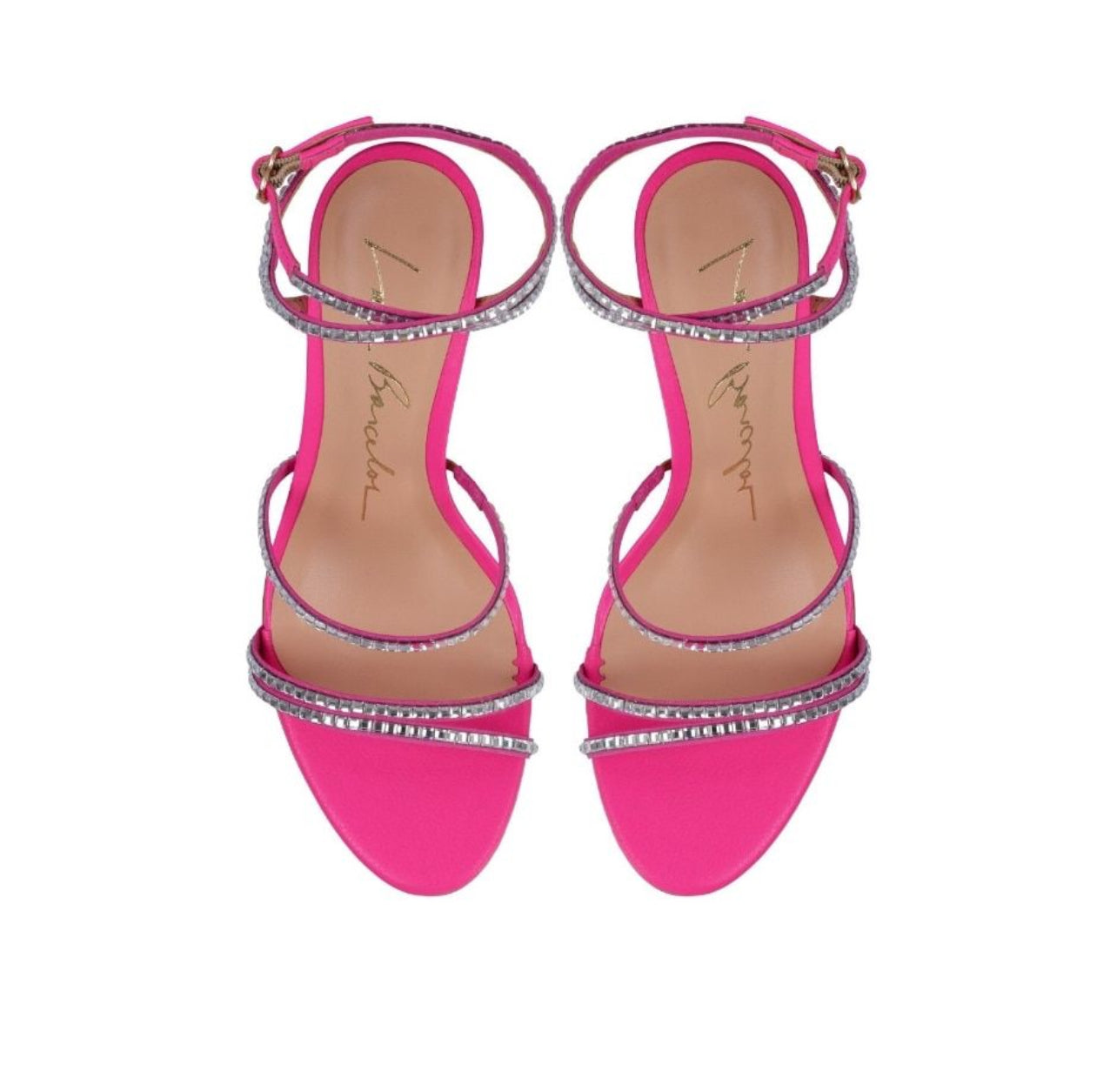 Sandalia Fucsia Brillos Mediana LB