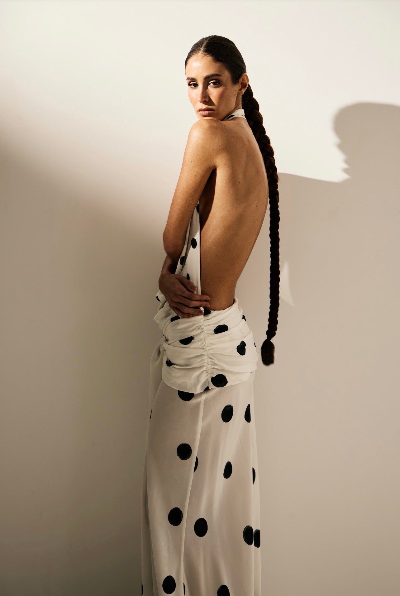Vestido Seda Chiara Poa Oasis