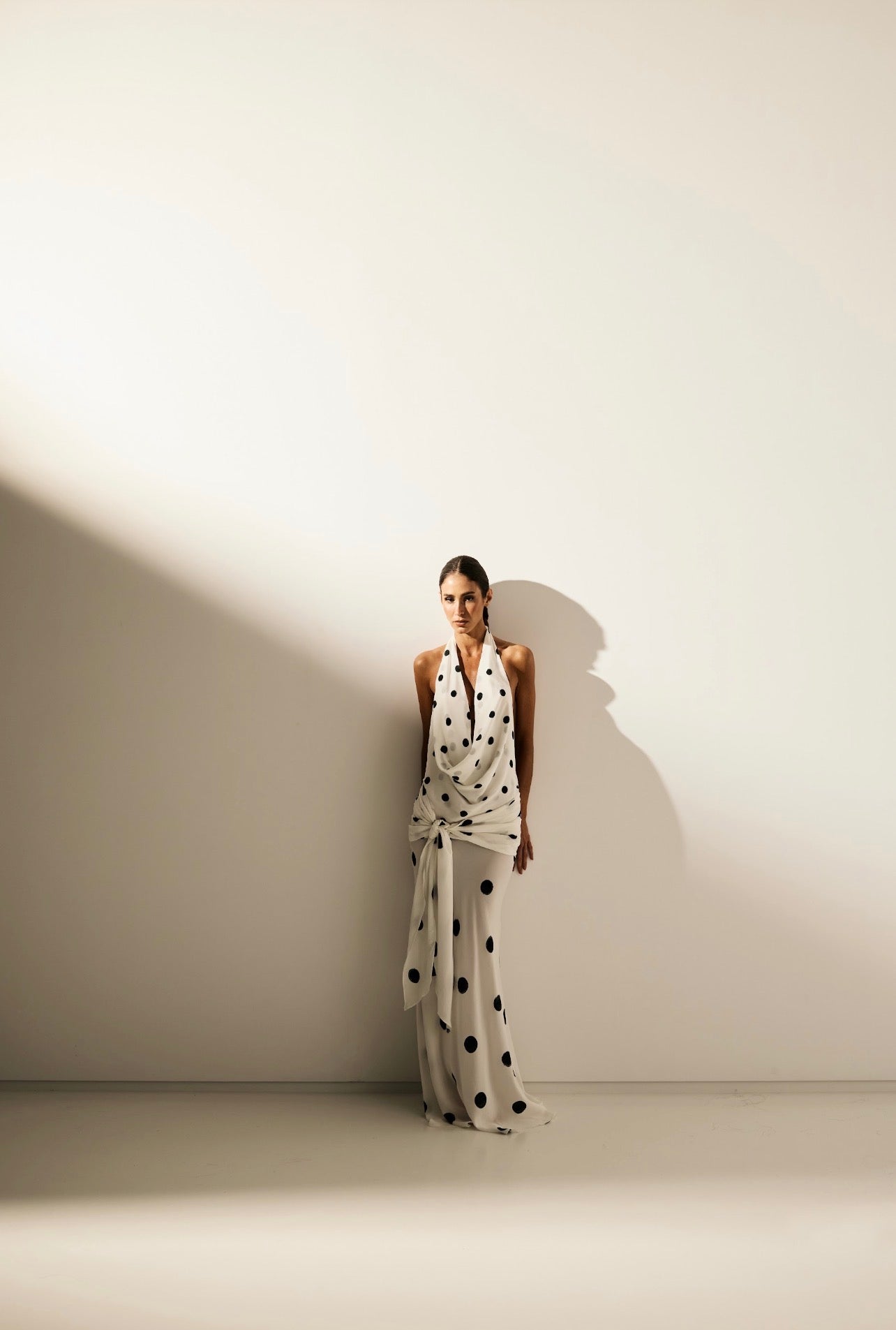 Vestido Seda Chiara Poa Oasis