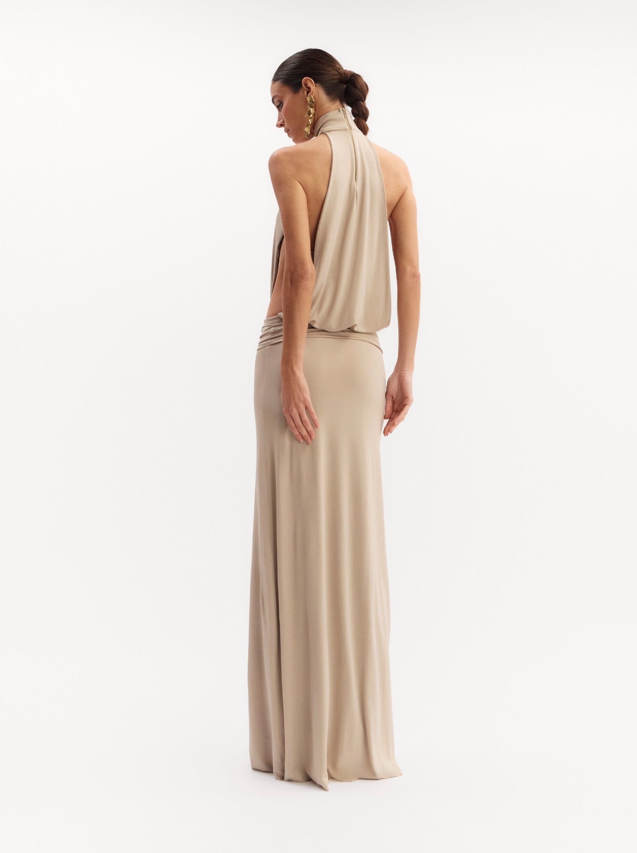 Vestido Clarissa Beige Oasis