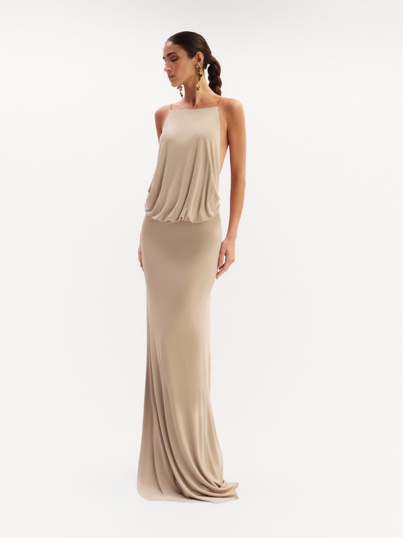Vestido Dalila Beige Oasis