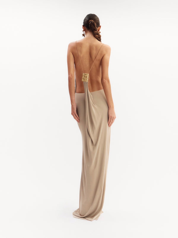 Vestido Dalila Beige Oasis