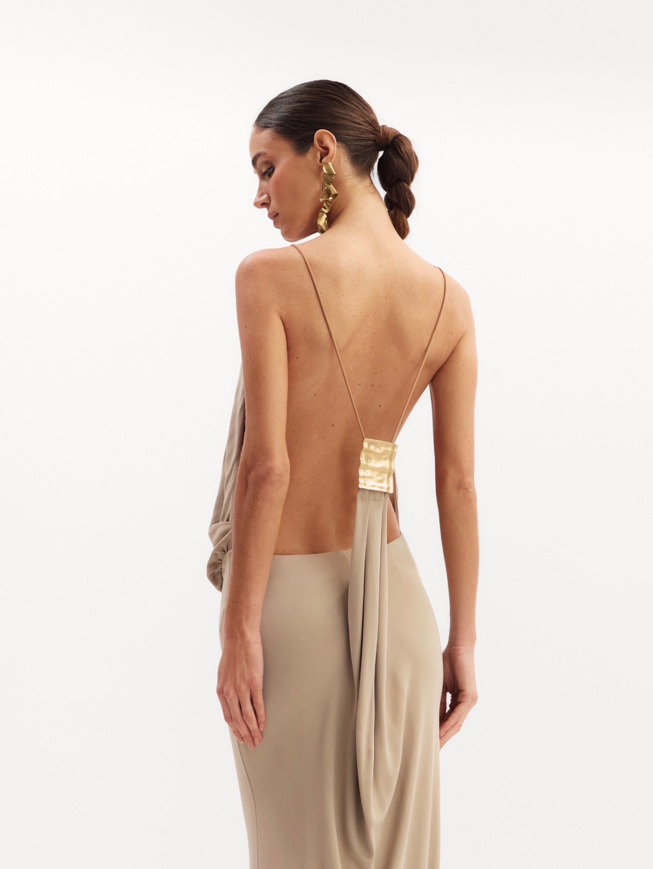 Vestido Dalila Beige Oasis