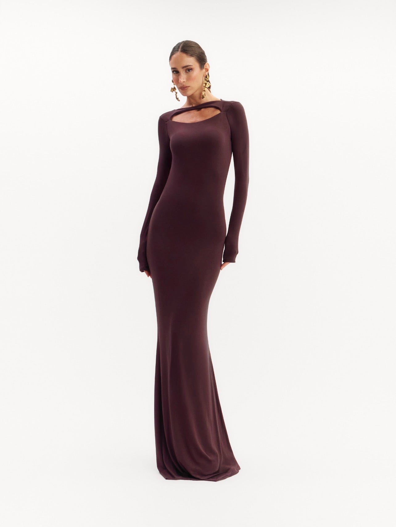 Vestido Maira Marron Oasis