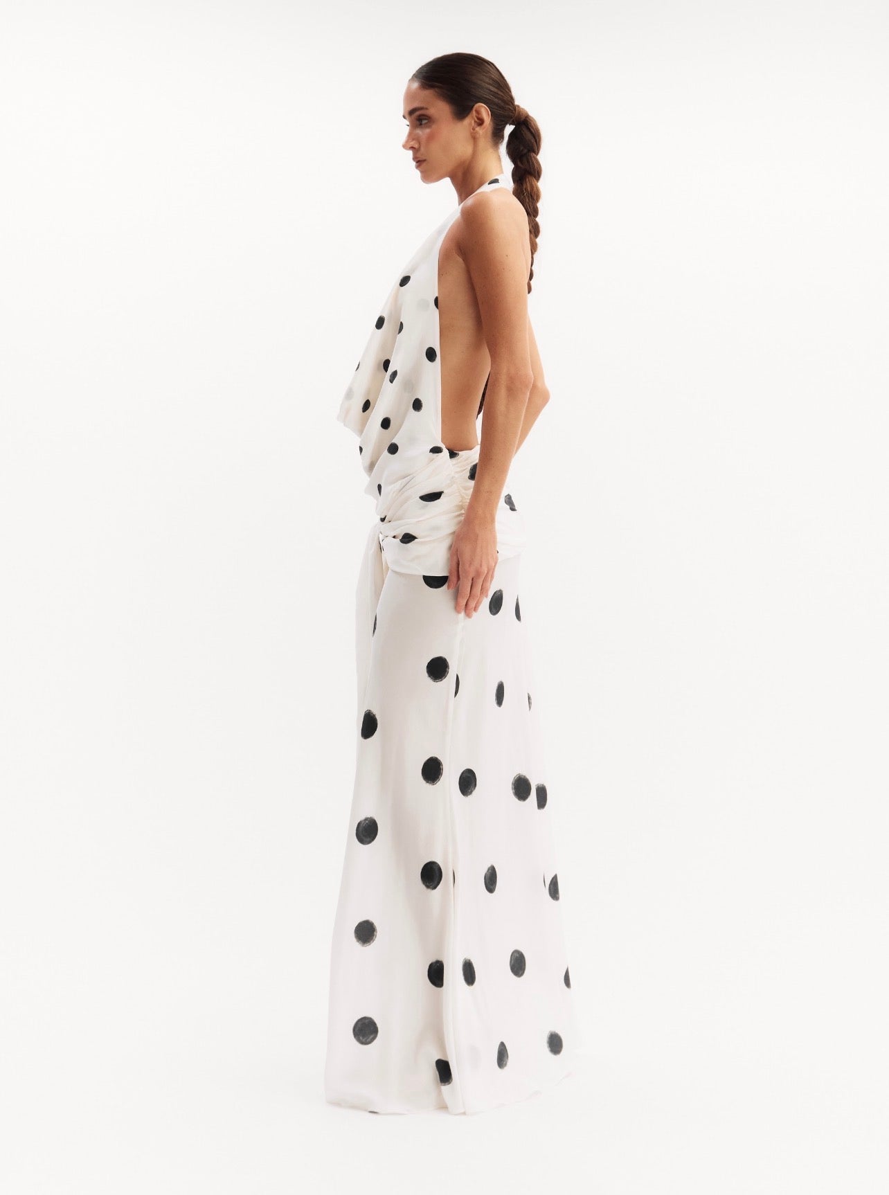 Vestido Seda Chiara Poa Oasis