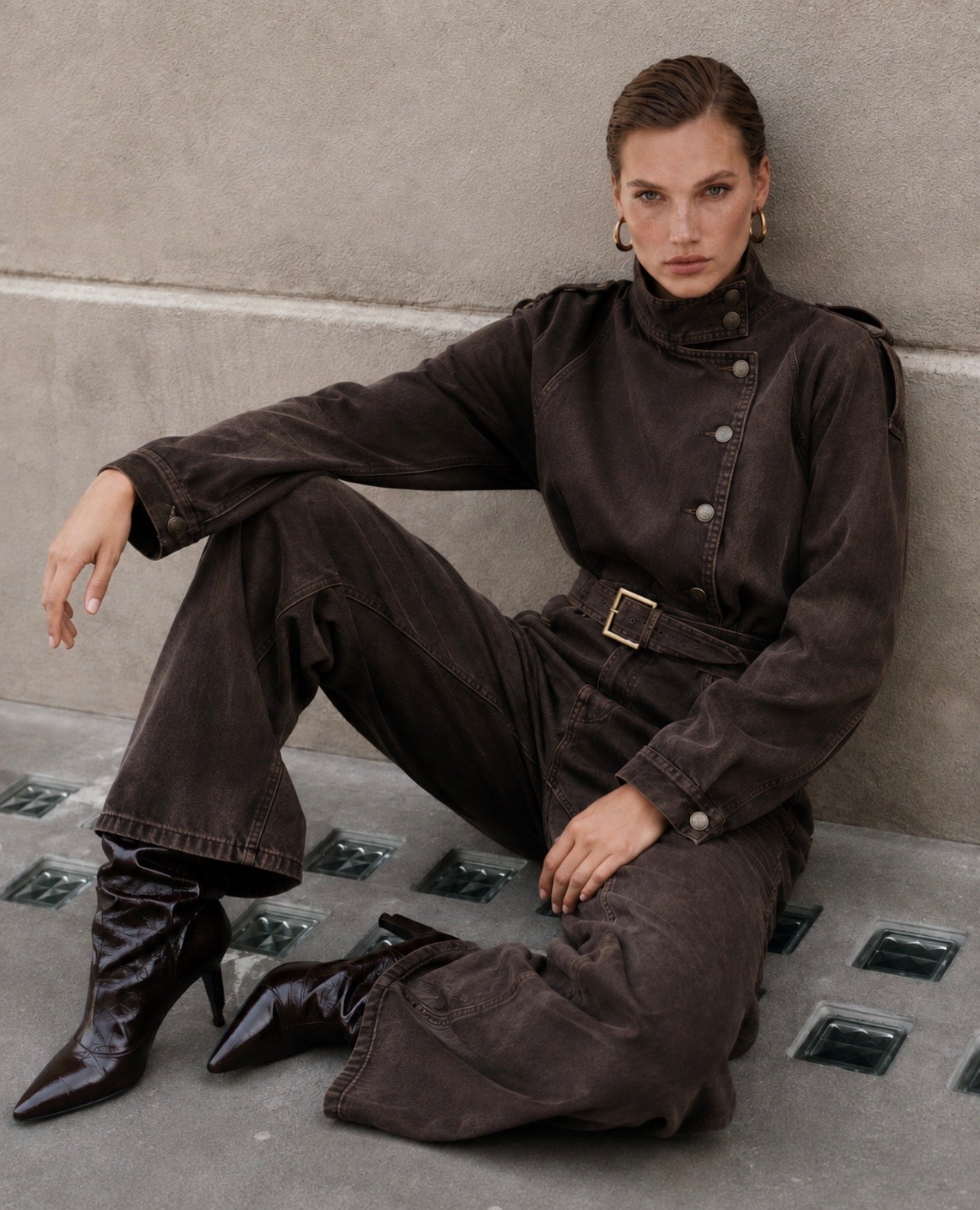 Chaqueta Delilah Marron Rock Lola