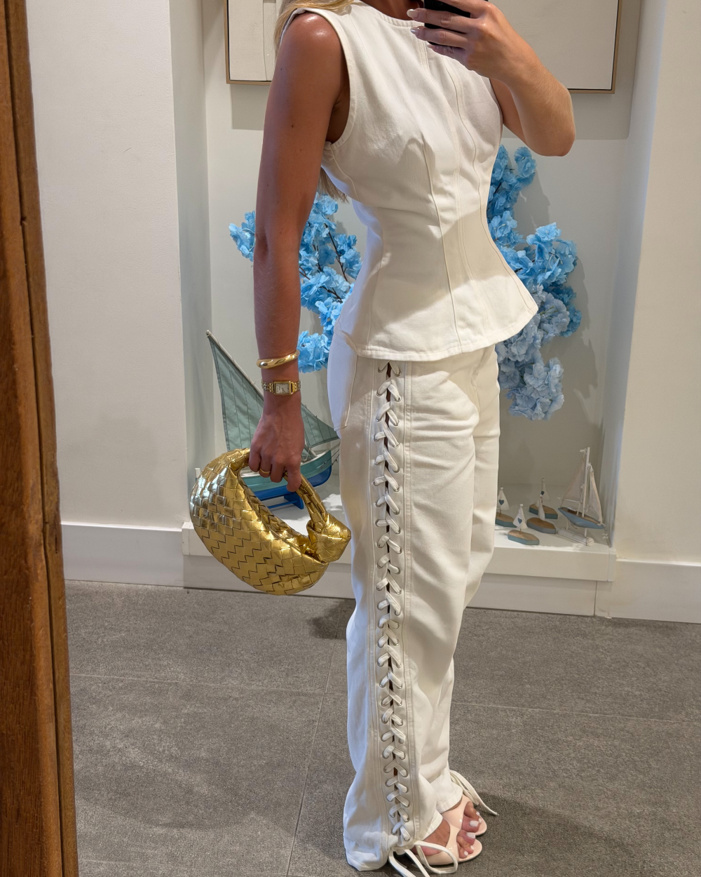Blusa Peplum Evora Off White