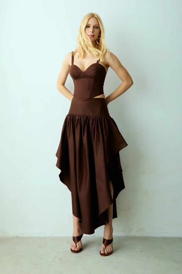 Falda Marron Zen - 48403