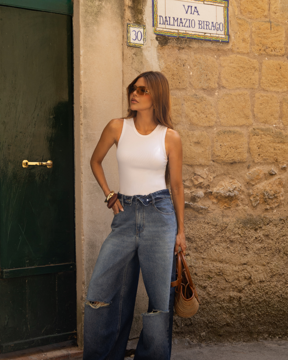 Jeans Baggy Overlap Dirty