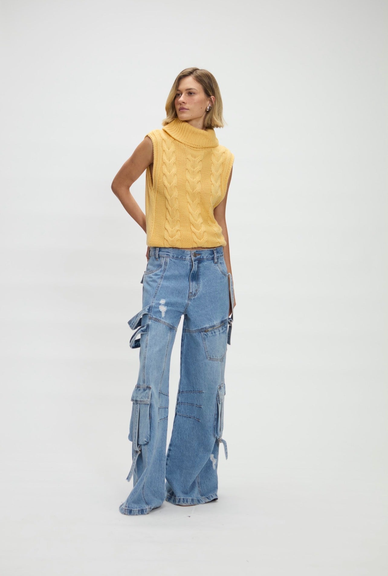 Vest Celina Amarillo Leblog
