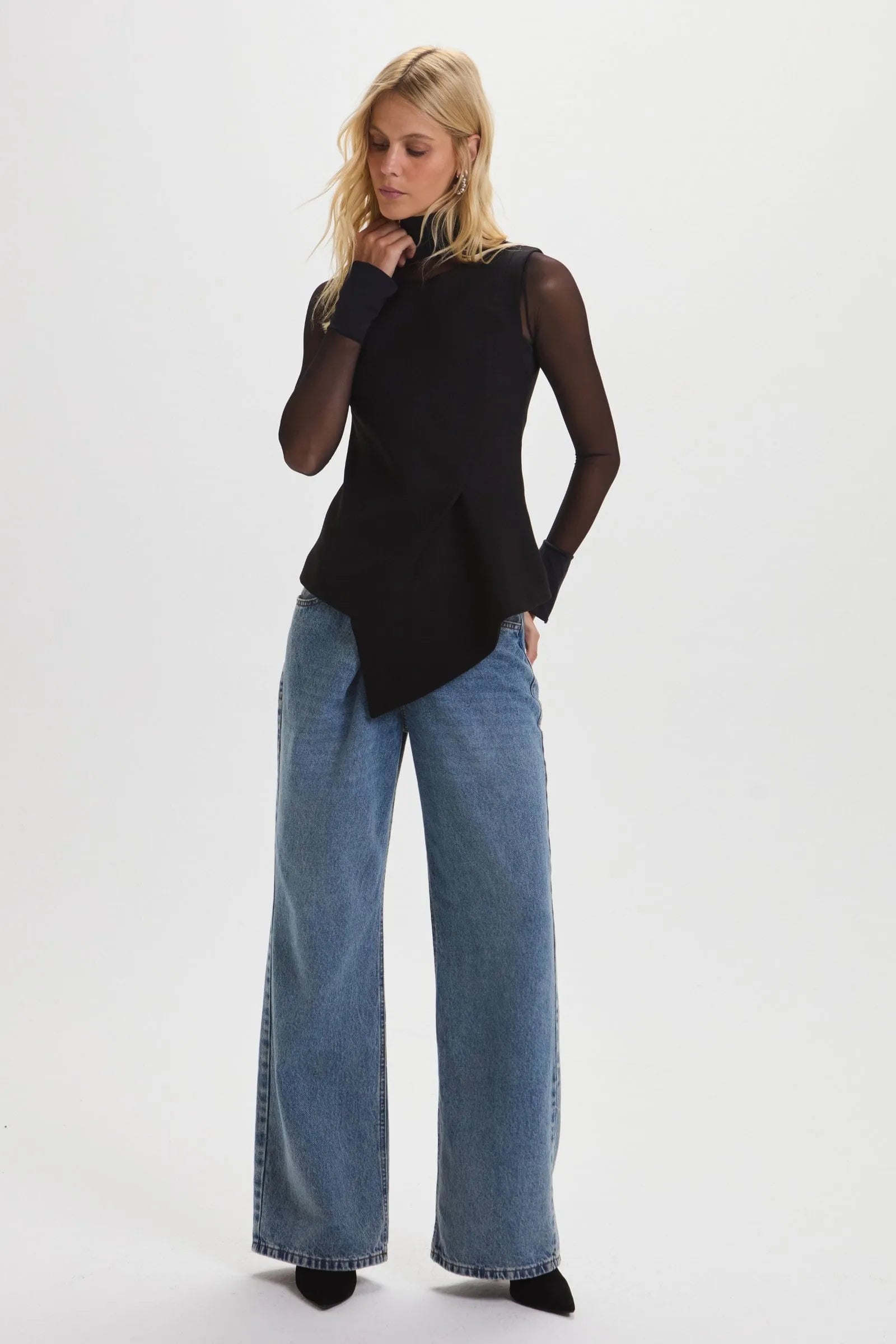 Blusa Thalia Negra Leblog
