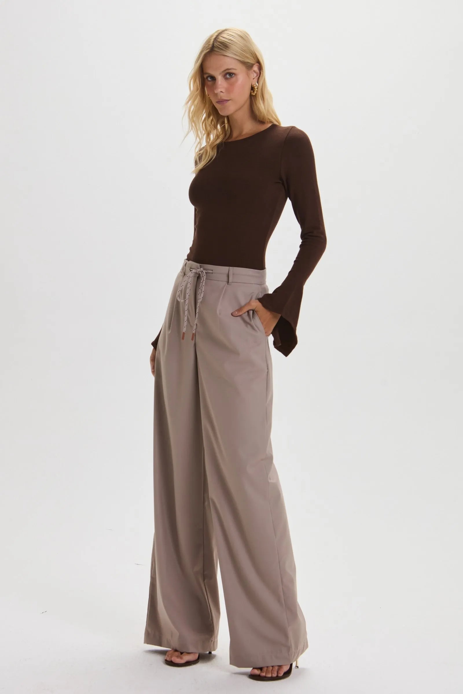 Blusa Liah Marron Leblog